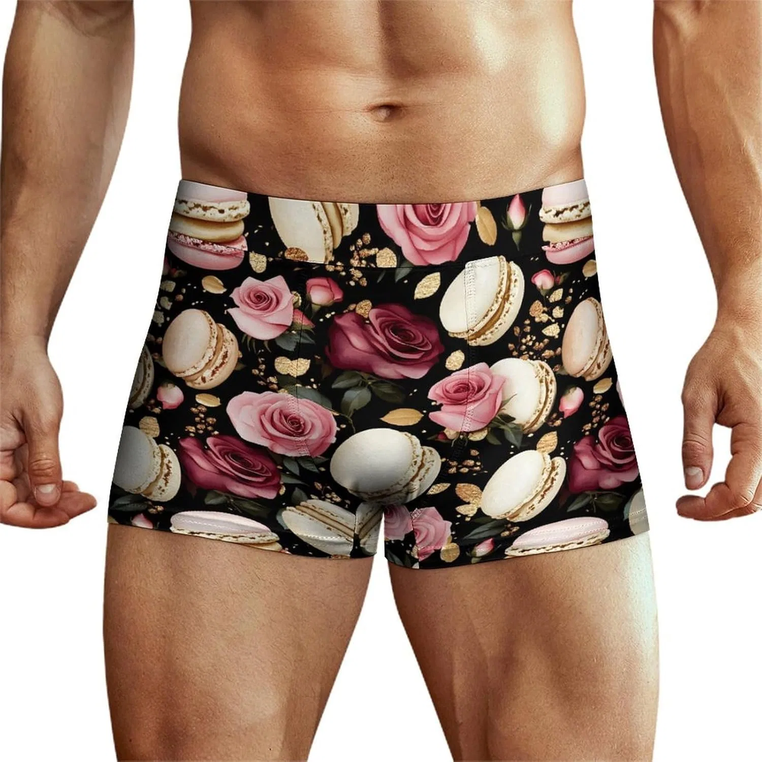 Боксеры Elegant Macarons And Roses, Style