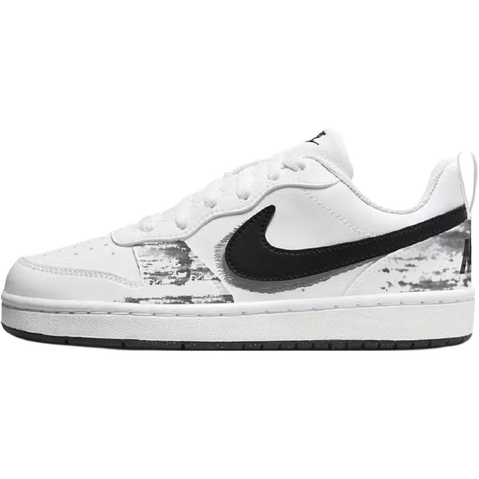 

Nike Кроссовки для скейтбординга Court Borough Ink Wash Graffiti низкие детские Black White