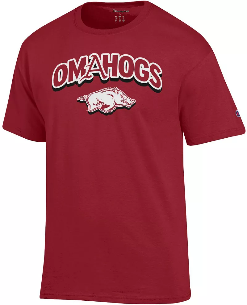 

Мужская бейсбольная футболка Champion Arkansas Razorbacks Cardinal