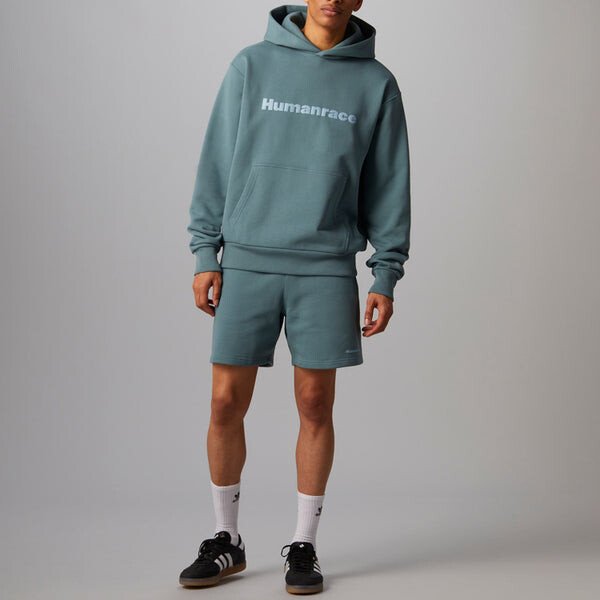 Толстовка x pharrell humanrace logo hoodie 'blue grey' Adidas, мультиколор — фото 3