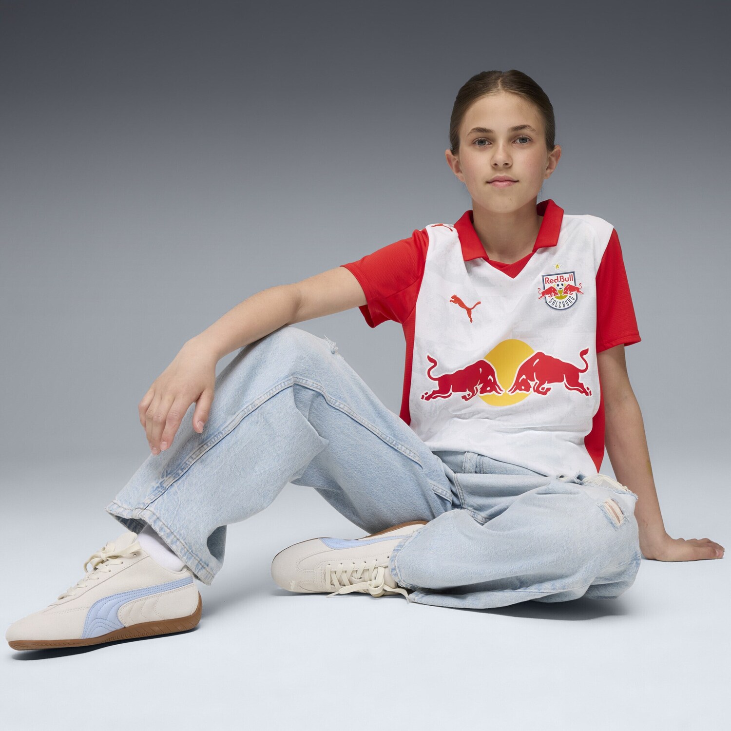 PUMA Футболка для тренировок 'FC Red Bull Salzburg 25/26' в белом цвете — фото 3