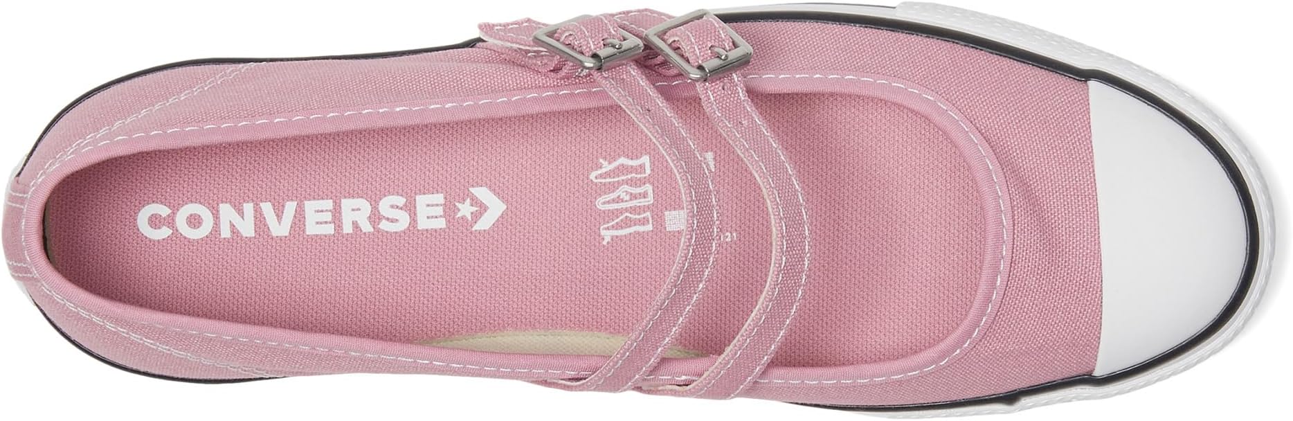 Кроссовки Converse Chuck Taylor All Star Dainty Mary Jane, цвет Cliffside Rose/White/Black — фото 2