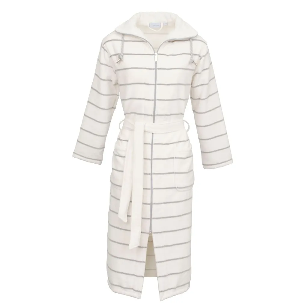 

Женский банный халат 246400 1 шт. Carl Ross, слоновая кость/серебристый