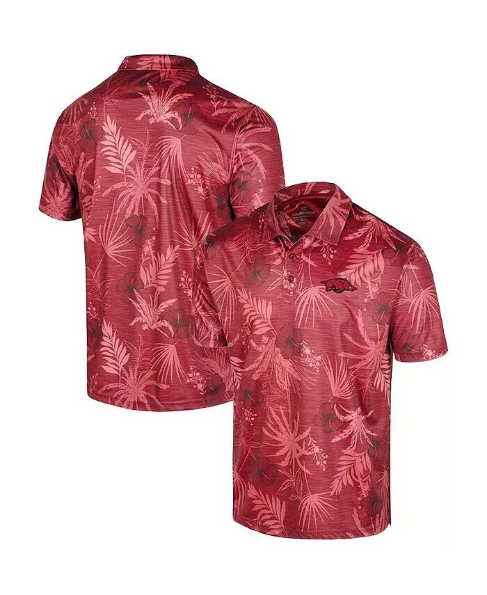 

Мужская рубашка поло Cardinal Arkansas Razorbacks Big and Tall Palms Colosseum