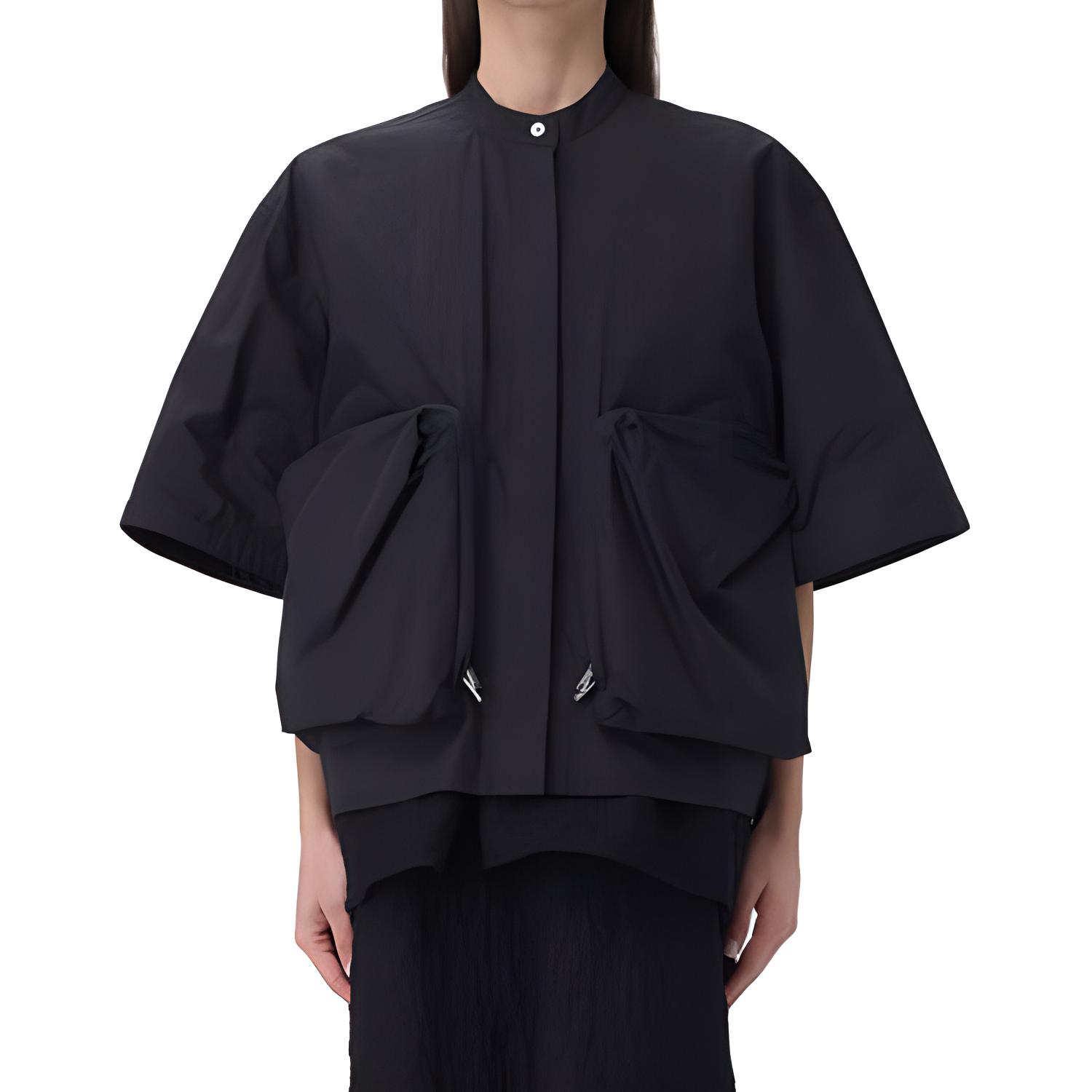 

Карманная рубашка с детализацией JIL SANDER, черный