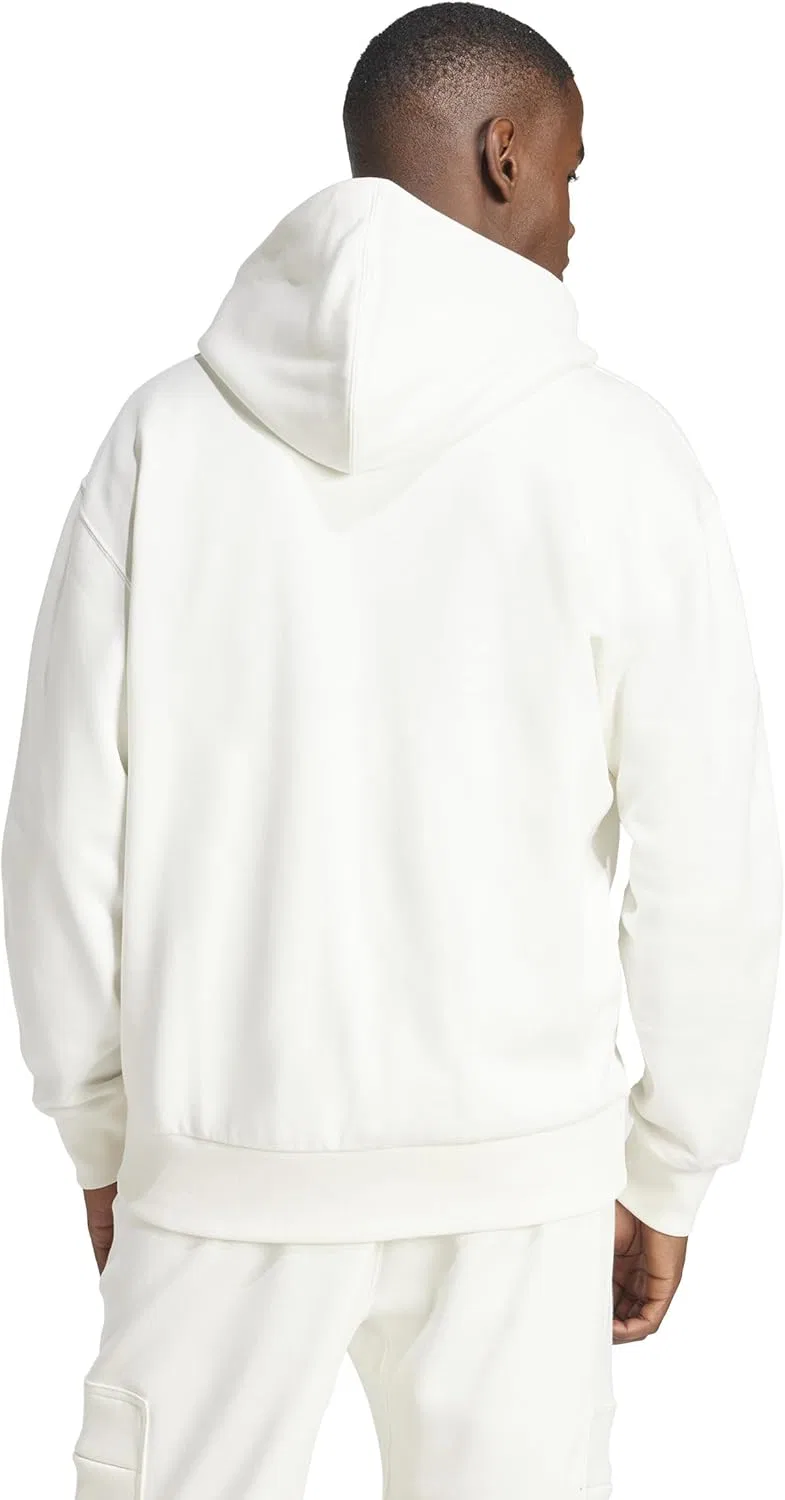 Толстовка Adidas All Szn Fleece с молнией, белый — фото 3