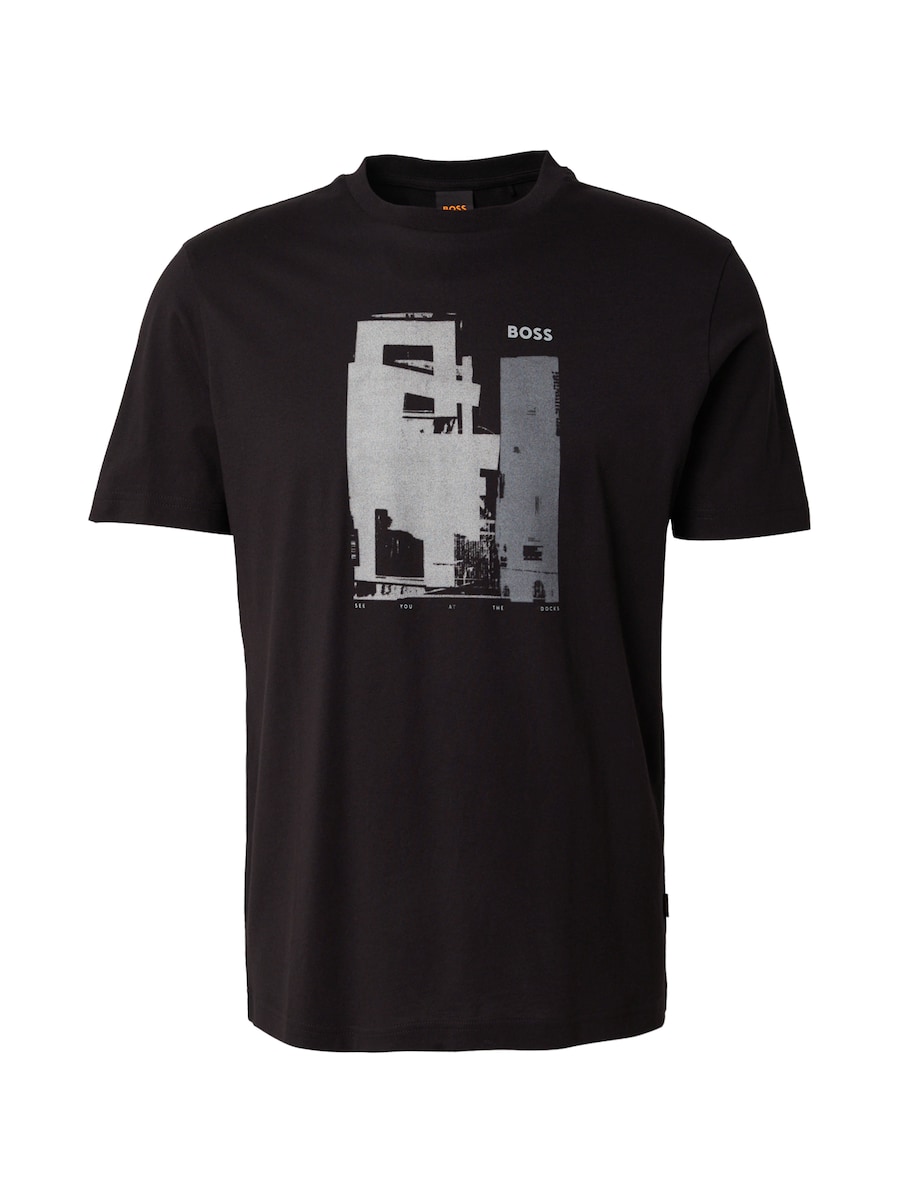 

Рубашка BOSS Te_Imprint, черный