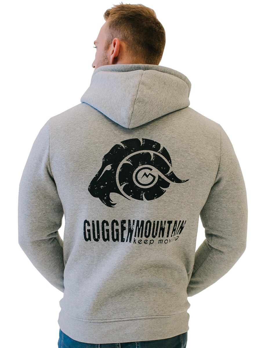 

Толстовка Guggen Mountain Kapuzenpullover H02 Fleece Hoodie, серый