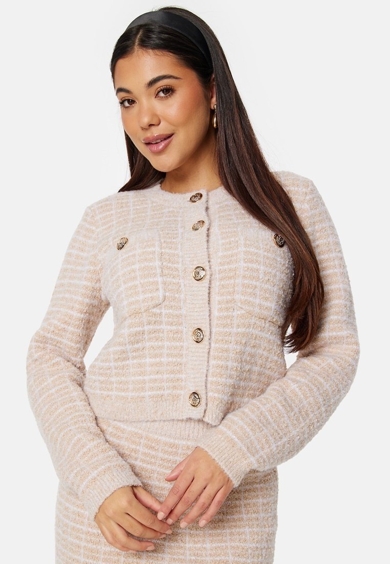 

Кардиган BUTTON KNITTED JACKET Bubbleroom, бежевый