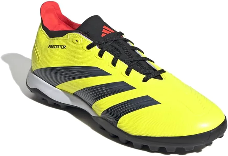 Футбольные бутсы Adidas League Turf - черные, желтый/черный/красный — фото 4