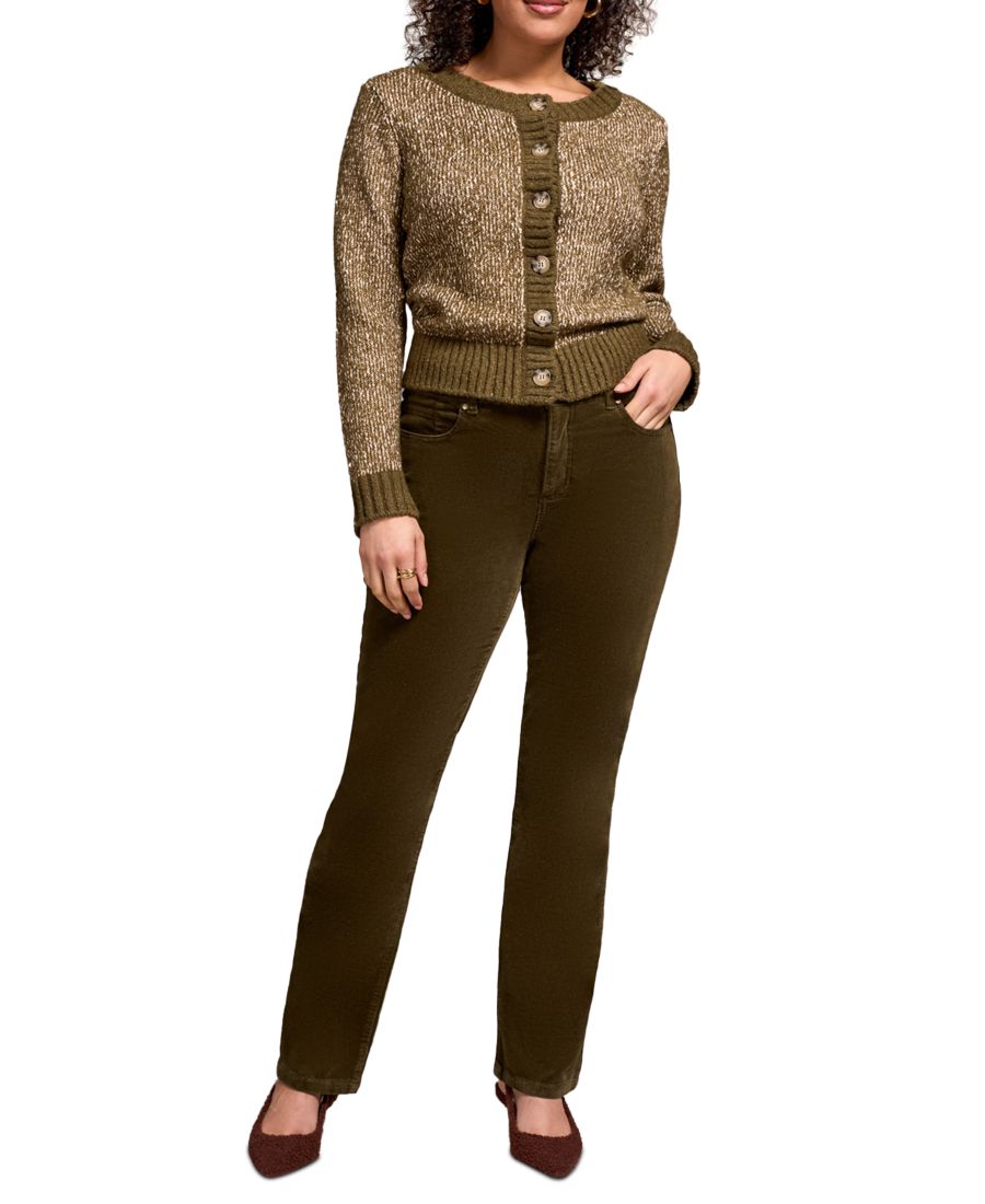 

Женские брюки прямого кроя из эластичного вельвета TRIBAL, Ivy