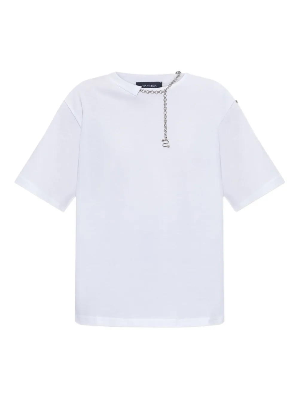 

Футболка с цепочками SPORTMAX, белый
