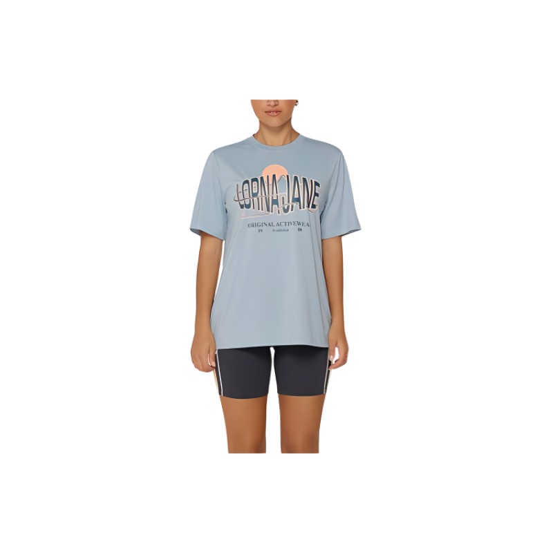 

LORNA JANE Футболка Women's Light Steel Blue, Синий, LORNA JANE Футболка Women's Light Steel Blue