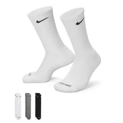 

Носки Nike Everyday Plus Cushioned Training Crew (3 шт), разноцветный