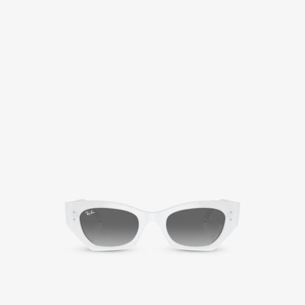 

Rb4430 zena солнцезащитные очки из ацетата неправильной оправы Ray-Ban, белый