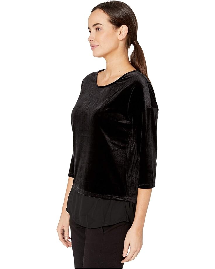 

Топ Tribal 3/4 Sleeve Fooler Top, черный
