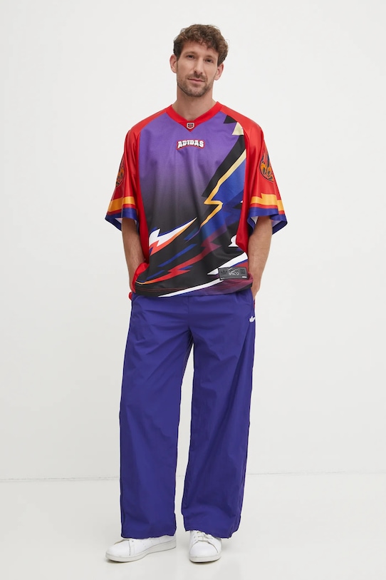 Брюки спортивные SST TRACKPANT Adidas Originals, фиолетовый — фото 2