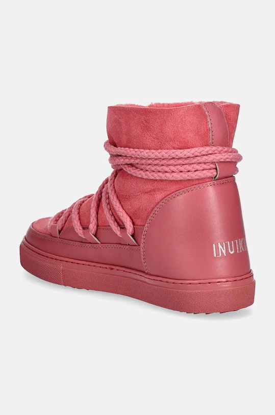 Женские зимние ботинки Inuikii Classic из кожи и замши, розовый — фото 3
