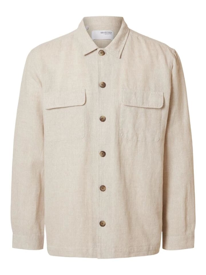 

Рубашка Selected, цвет pure cashmere