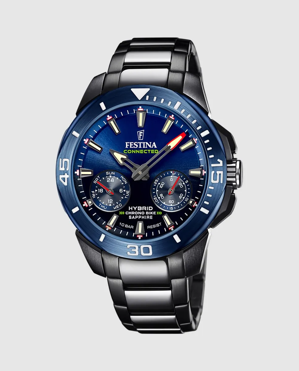 

F20647/1 Черные мужские часы Connected из стали Festina, черный