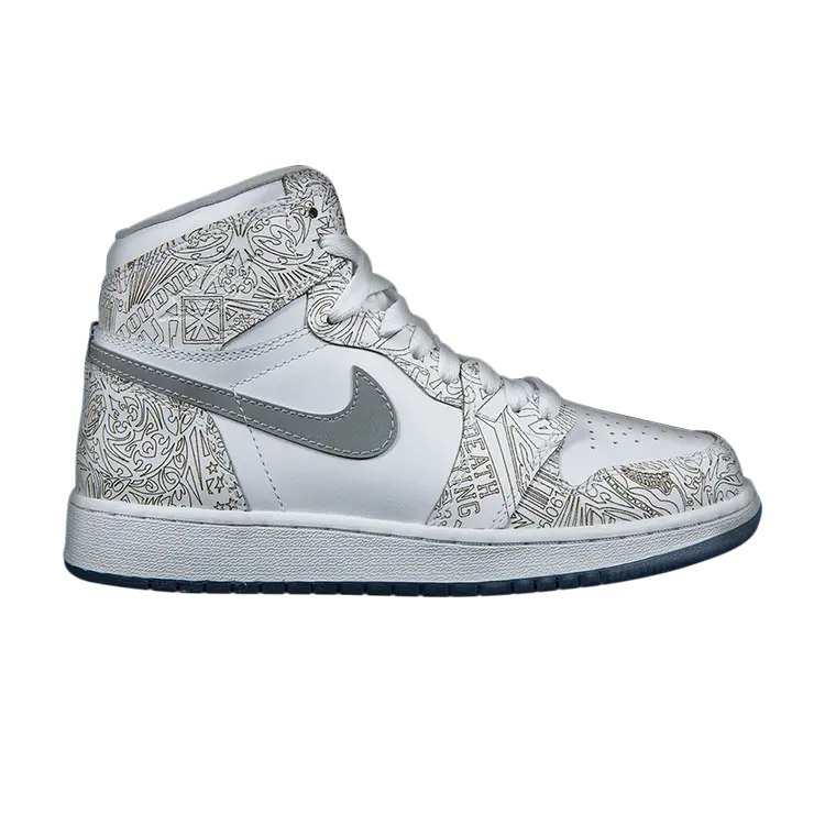 

Кроссовки Air Jordan 1 Retro High BG 'Laser', белый