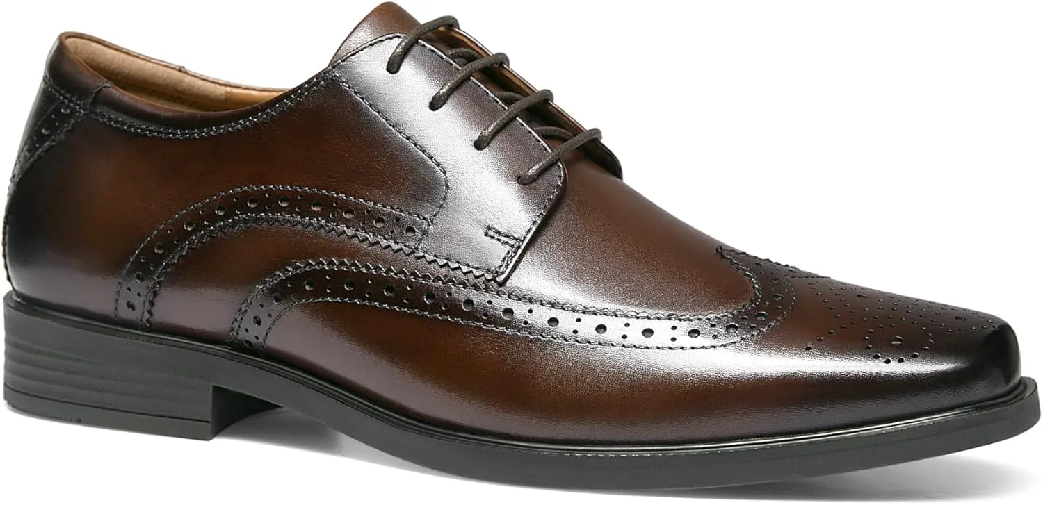 

Мужские кожаные оксфорды, формальные туфли на шнуровке SipLip, темно-коричневый