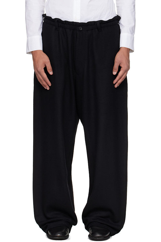 

Спортивные штаны из трикотажа Yohji Yamamoto, черный