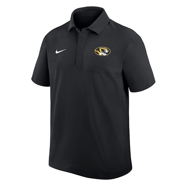 Мужская черная футболка-поло Missouri Tigers Woven Dri-FIT Nike — фото 3