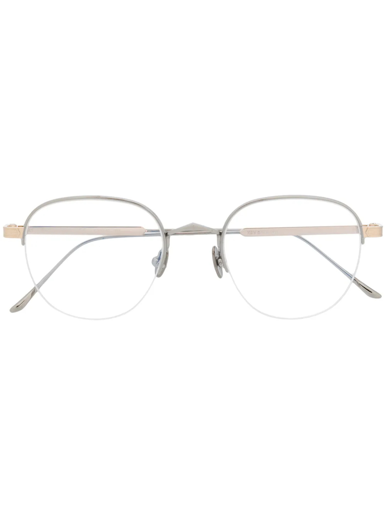 

Очки в круглой оправе Cartier Eyewear, металлик