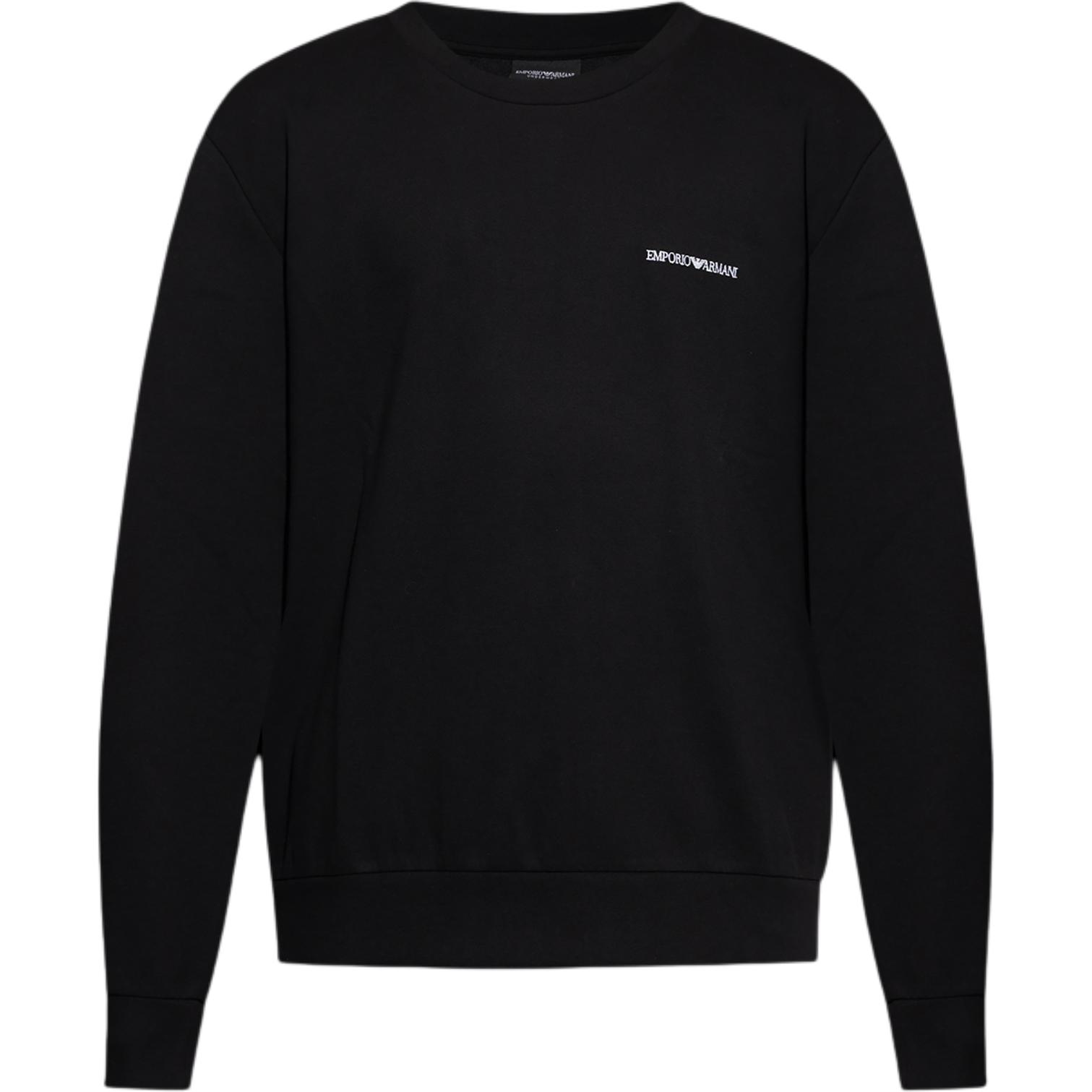 

Классический вязаный свитер Emporio Armani, черный