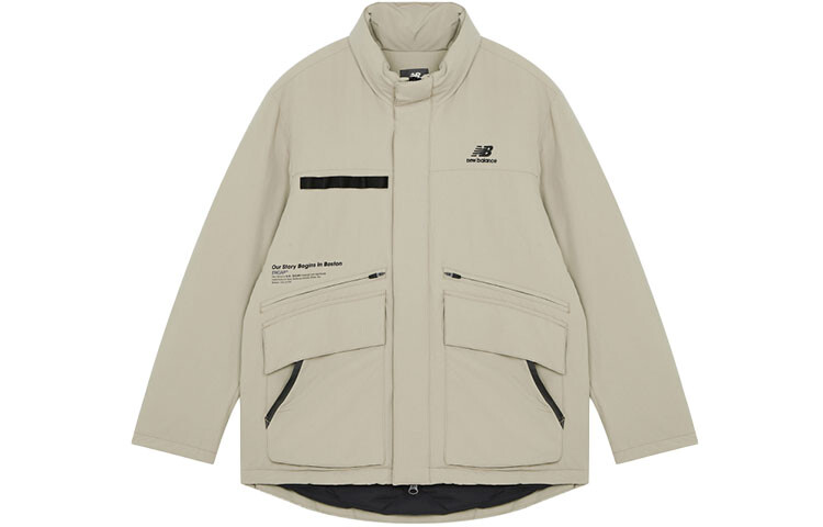 

Пуховик унисекс хаки New Balance, хаки