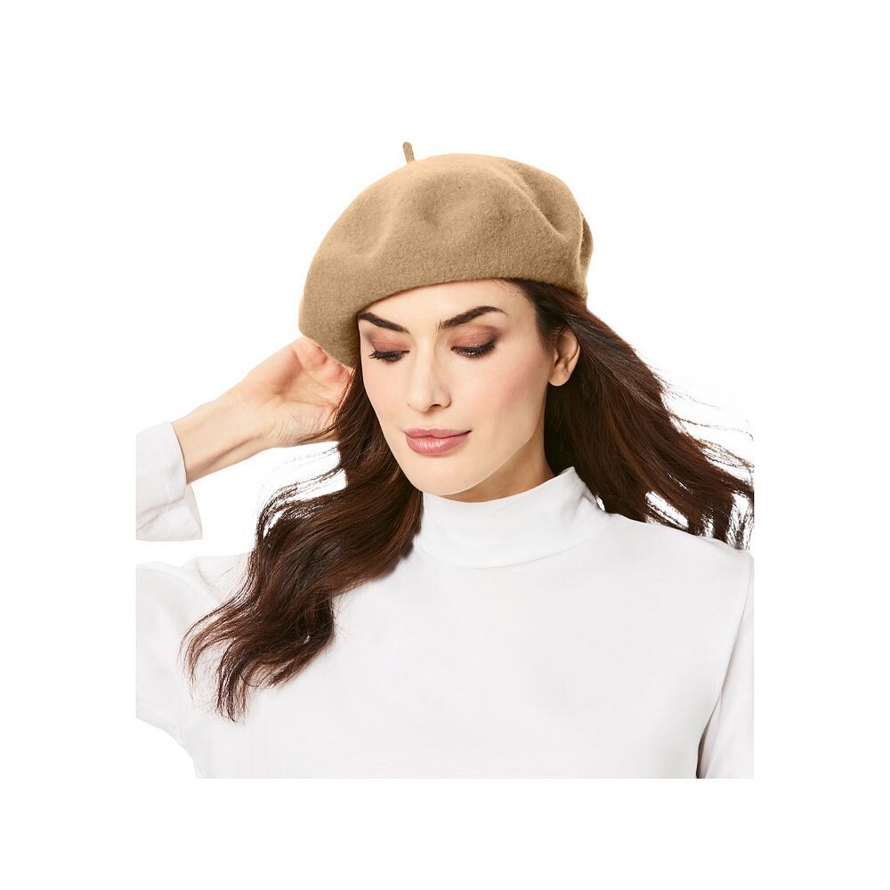 

Женщина в женском шерстяном берете больших размеров Woman Within, цвет Classic Red