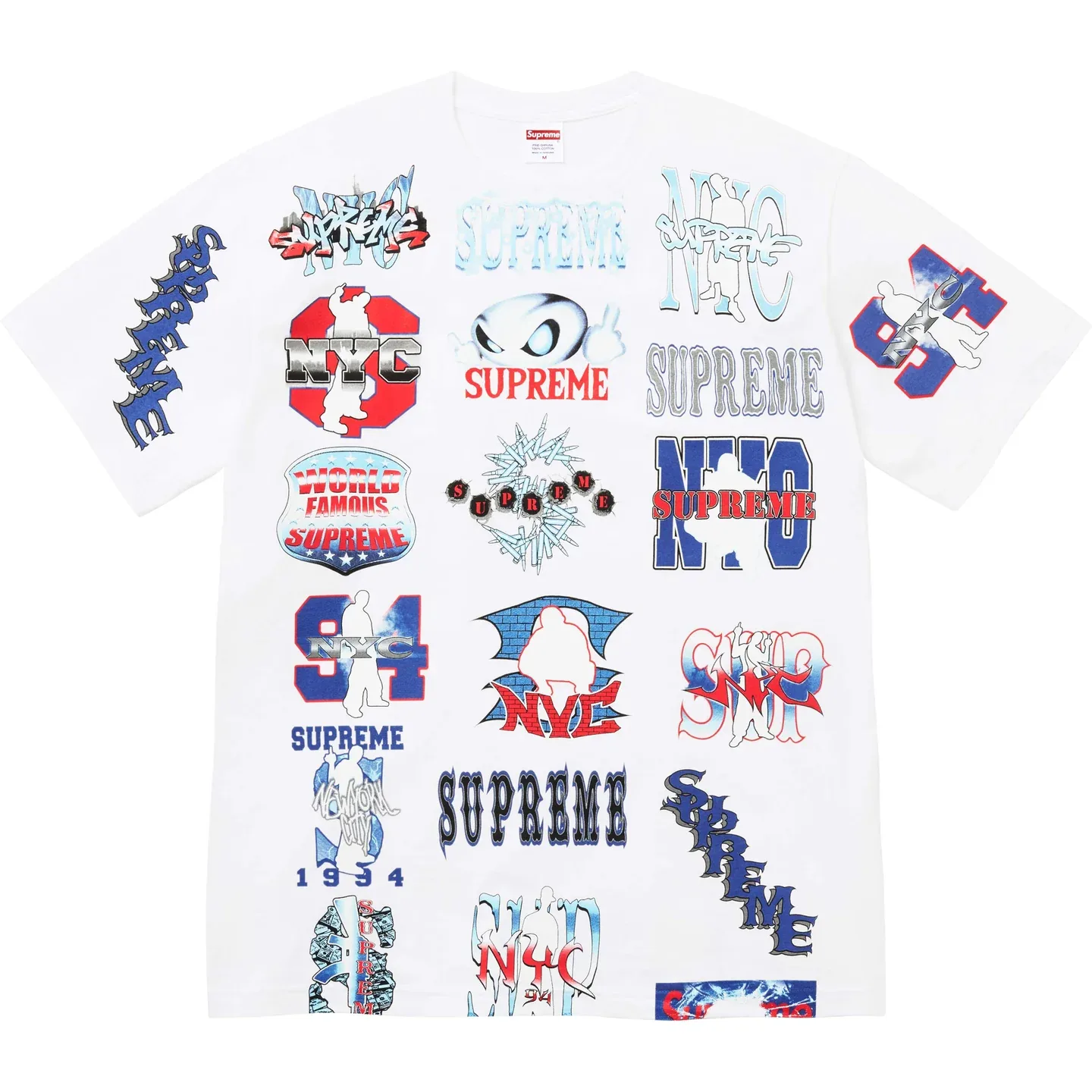 Футболка Flash Tee Unisex Supreme, белый