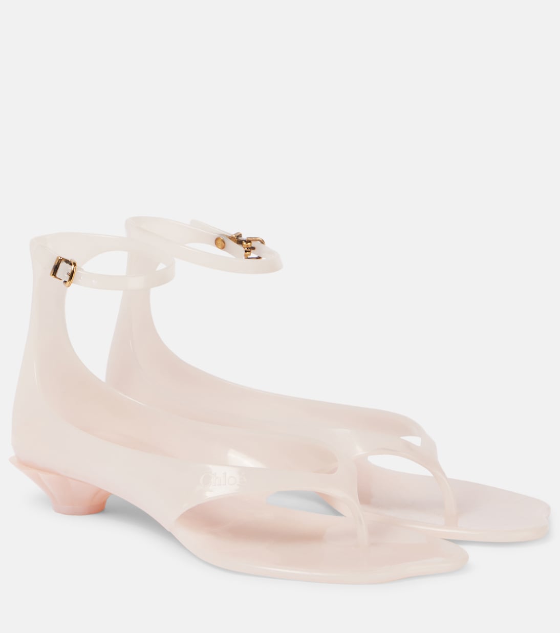 Желейные сланцы-танга Chloé, Blush Pink