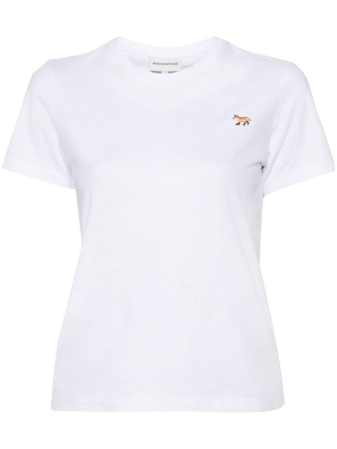 

Maison Kitsuné футболка с нашивкой Fox, белый