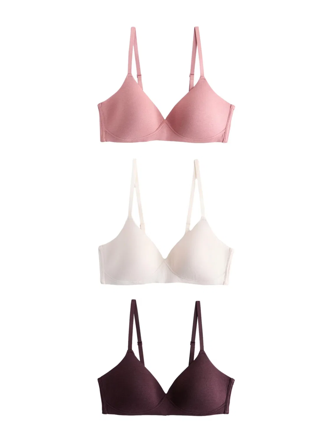 Бюстгальтер Next T-shirt Bra Ultimate Comfort в кремовом, шоколадном и нежно-розовом цветах