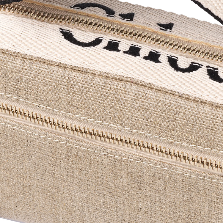 Chloe Woody Linen Canvas Bag Fanny Pack Women's Tan Chloé, basic set (bag+dust bag) — фото 3