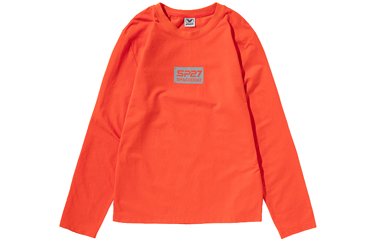 

Прямая футболка с длинными рукавами Unisex Phenix, ярко-оранжевый