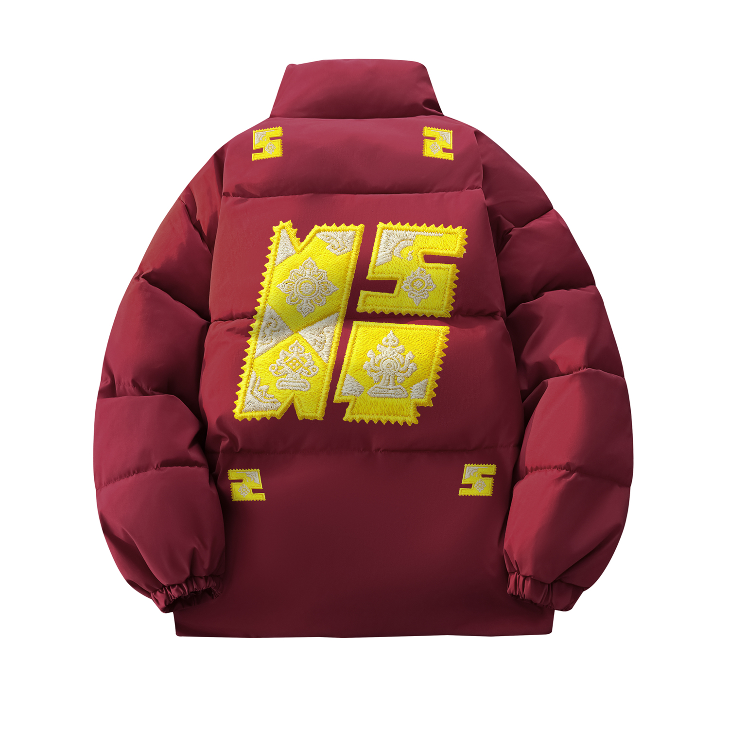 

Пуховик Unisex Stand Collar Moderate Padded HUANQIU, maroon