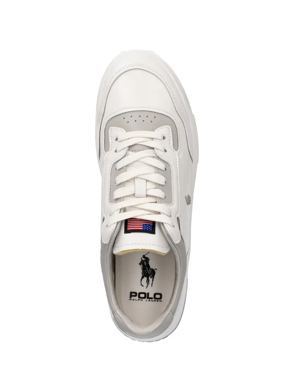 Кроссовки на шнуровке POLO RALPH LAUREN, белый — фото 3
