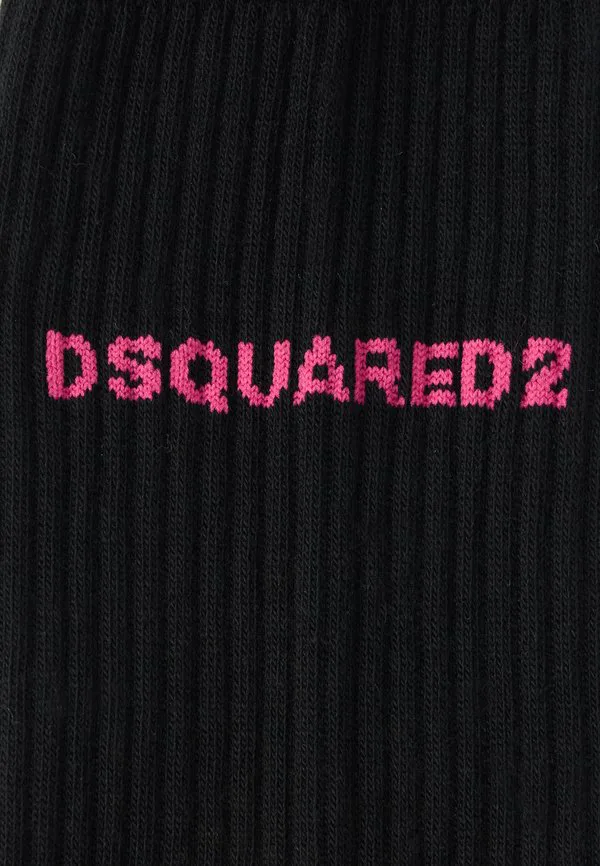 Носки средней высоты Dsquared2, Black/Fuxia — фото 2