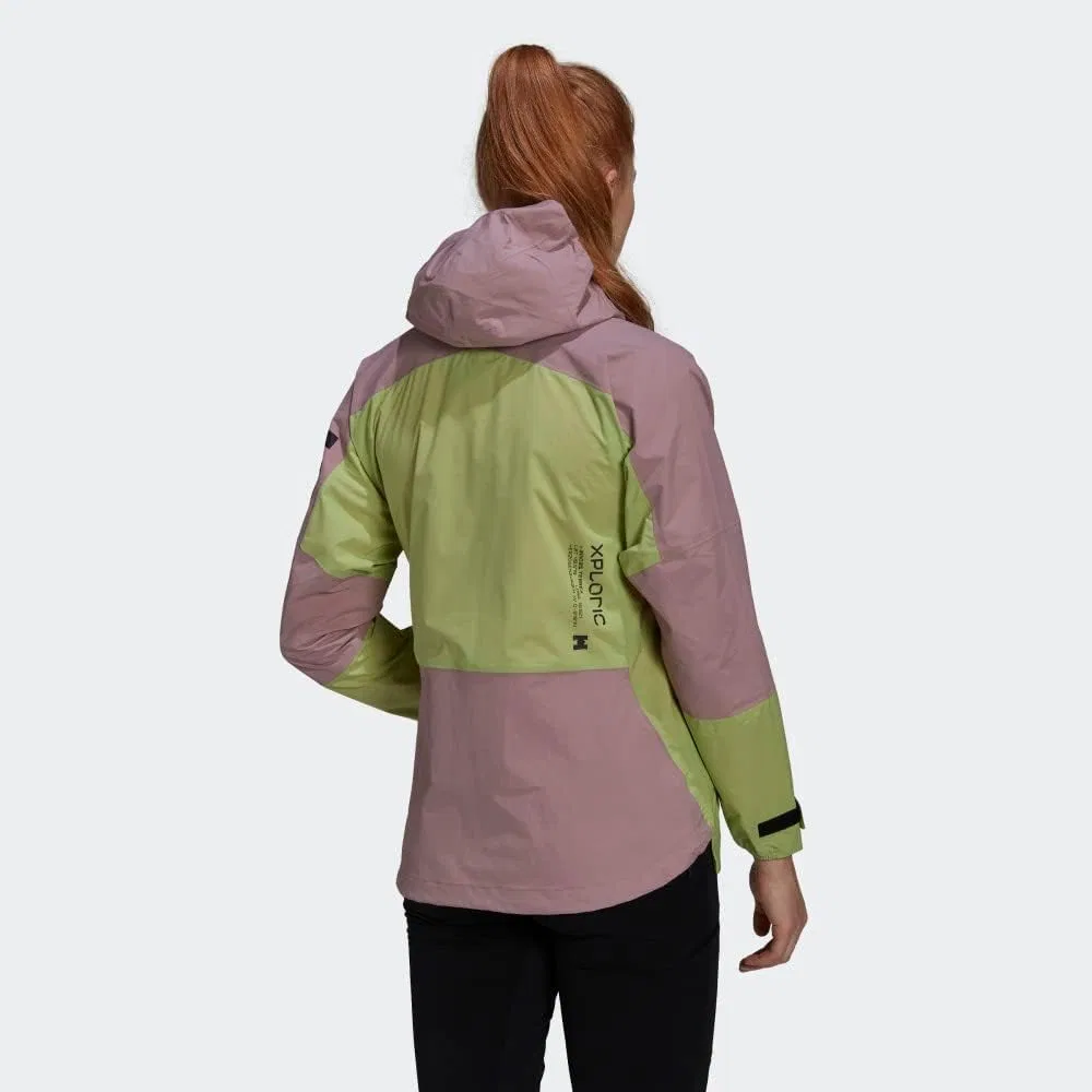 Женская куртка adidas Pulse Lime/Magic Mauve — фото 4
