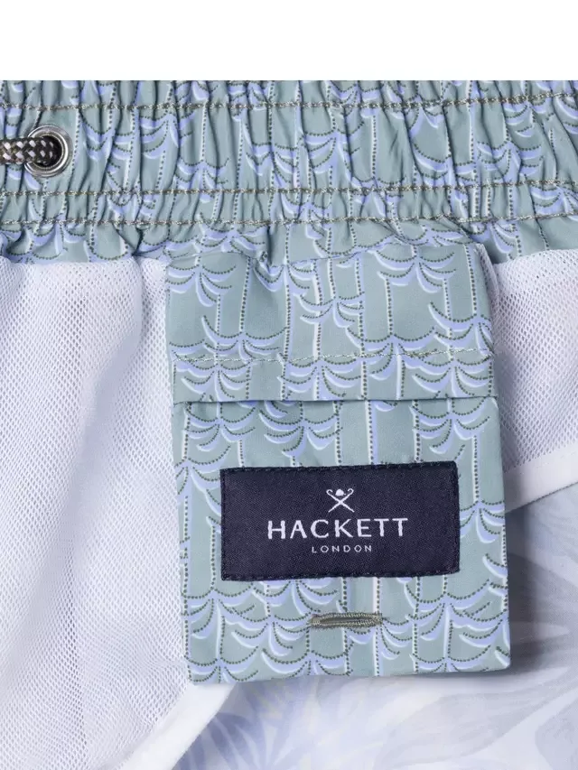 Детские плавательные шорты с принтом, летний синий цвет Hackett London — фото 3