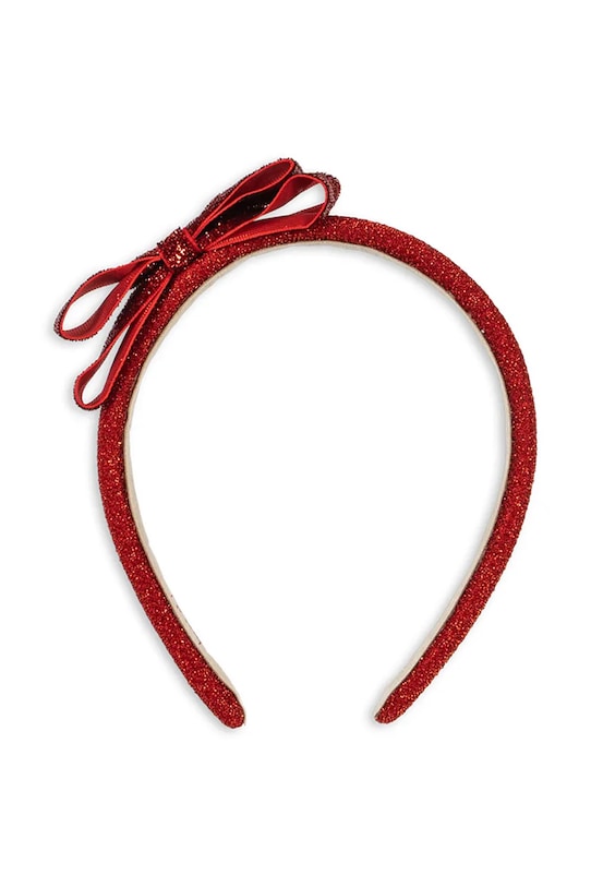 

Детская резинка для волос VELVET BOW HAIRBRACE Konges Sløjd, красный