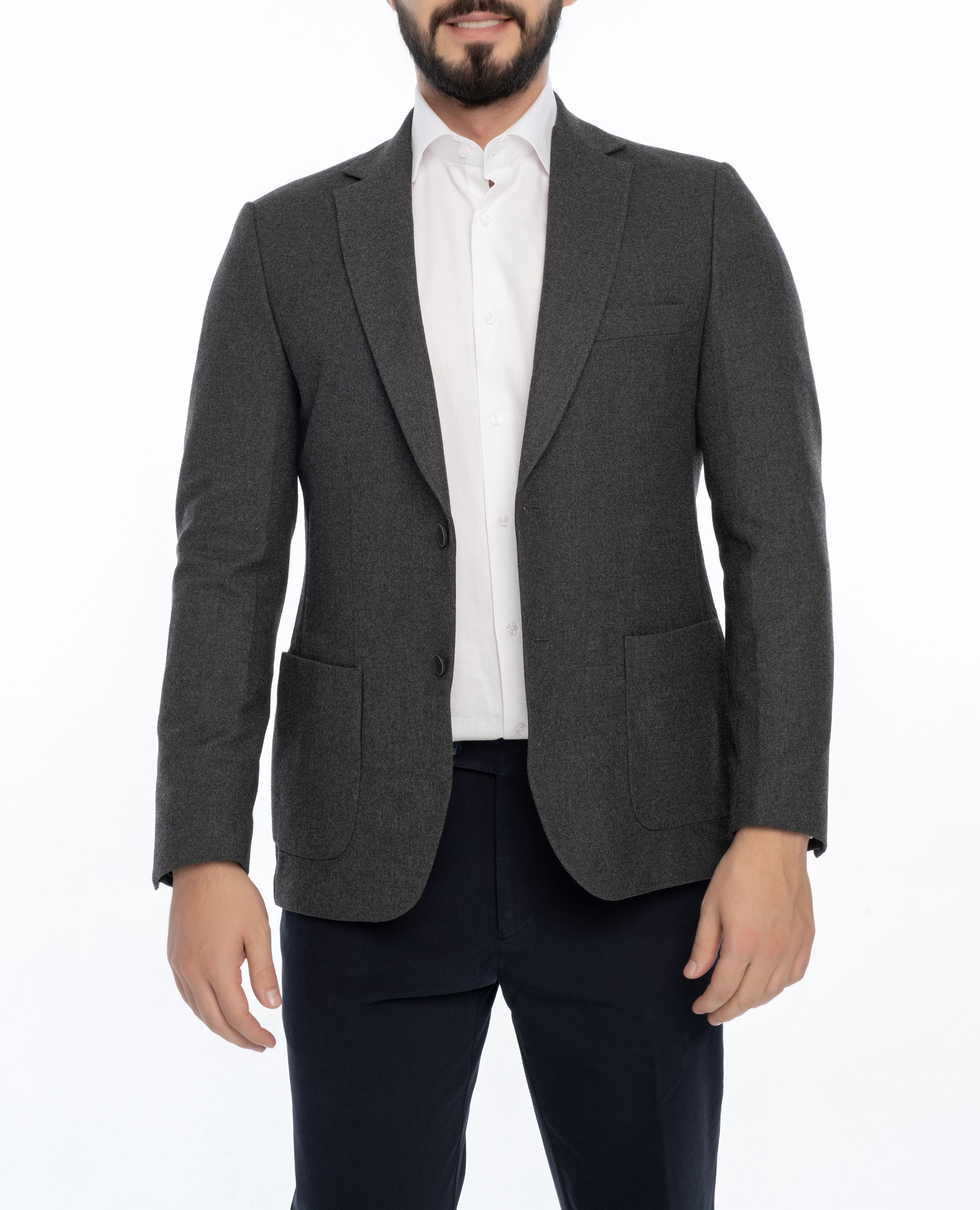 

MORRIS REGULAR FIT ОДНОТОННОЕ СПОРТИВНОЕ ПАЛЬТО Vella Pais, серый