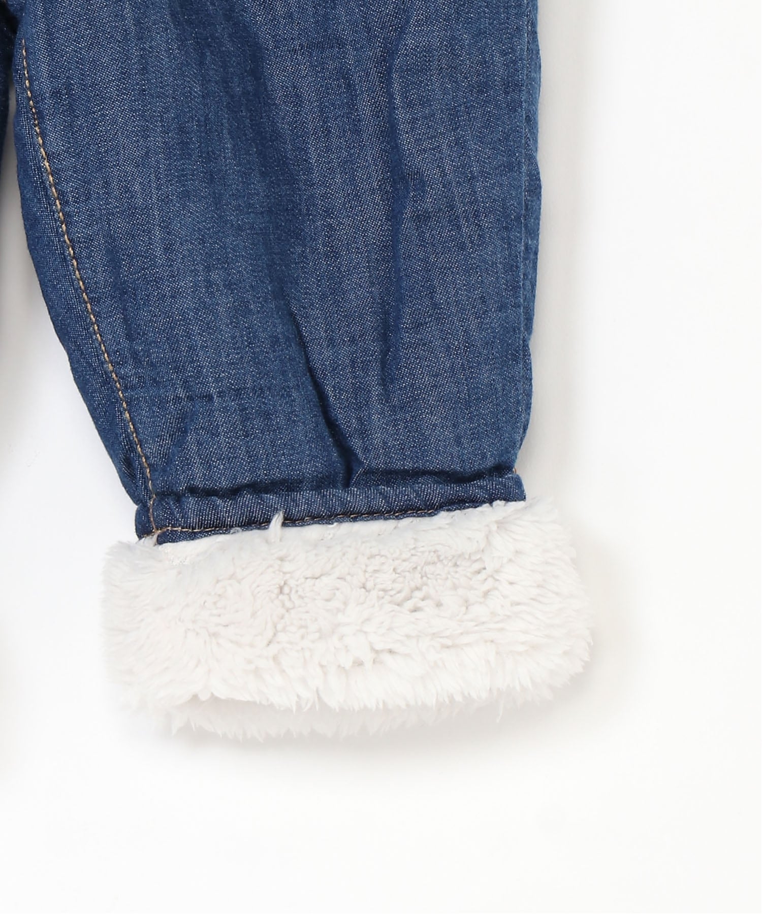(K) Джинсы-бочонки на флисовой подкладке (детские) GAP, MEDIUM_WASH — фото 4