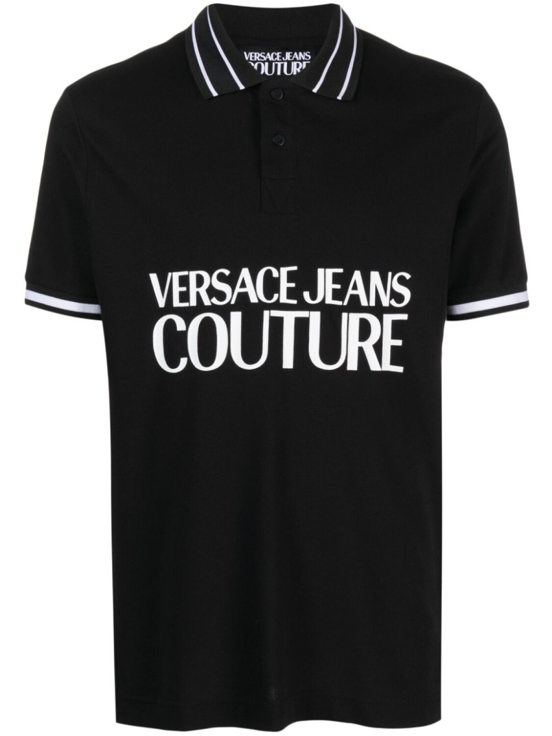 

Versace Jeans Couture рубашка поло с логотипом, черный