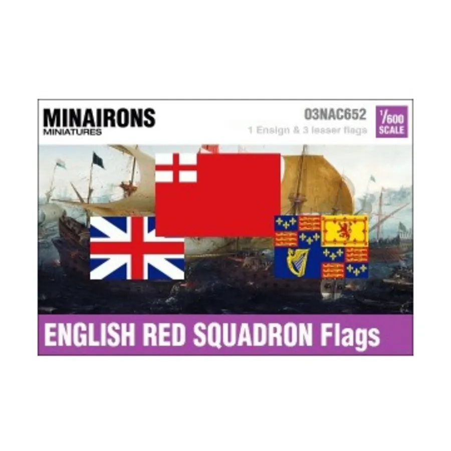 

Флаги английской Красной эскадры XVII века, Naval Flags (1:600)