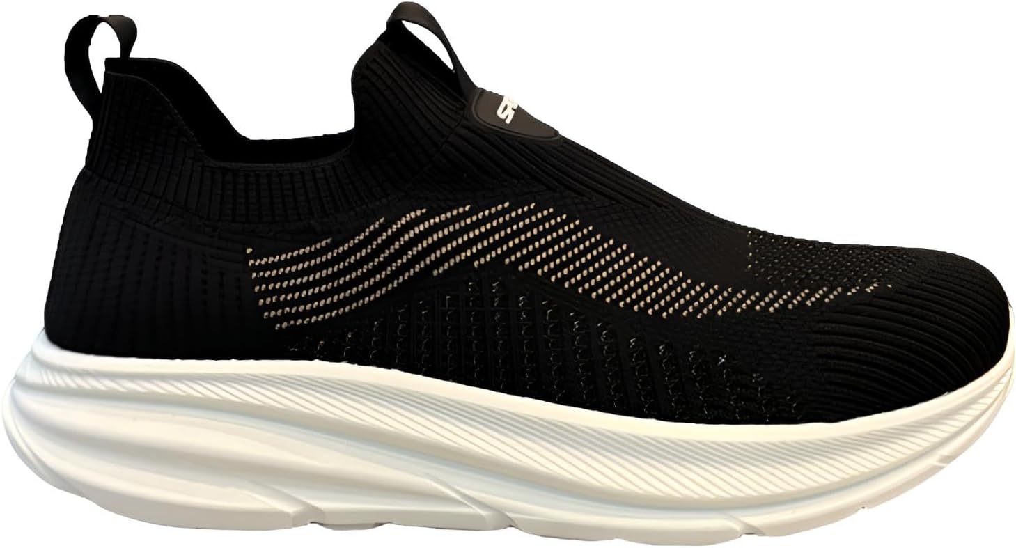 

Вязаные кроссовки в стиле носков с дышащим сетчатым верхом и белой амортизирующей подошвой, доступные в сером, черном и белом цветах Generic