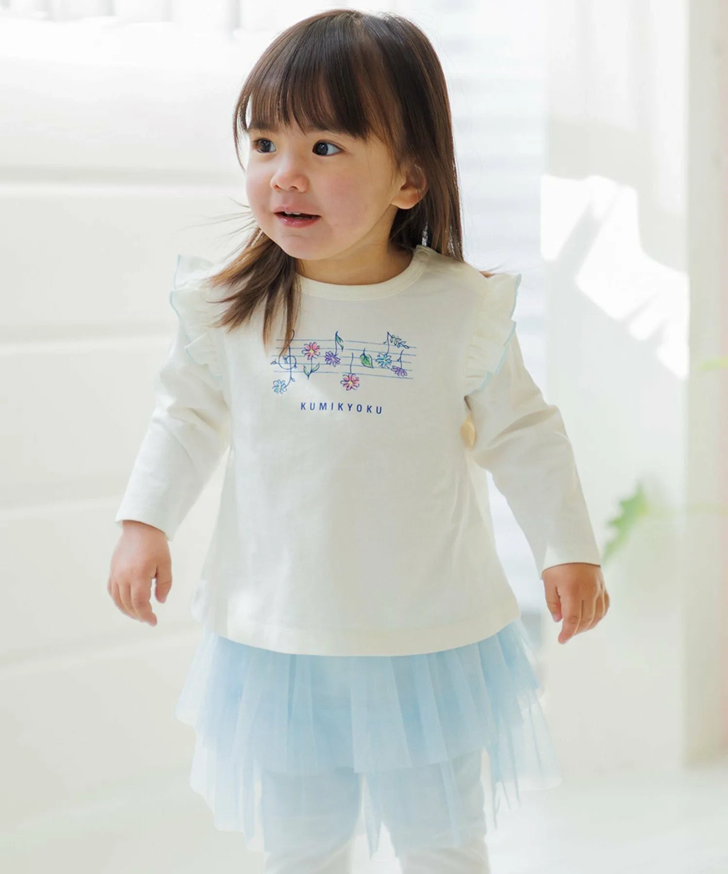 [80-90 см] Подарочный набор Baby Melody: футболка и юбка Kids Suite, Ecru [033]